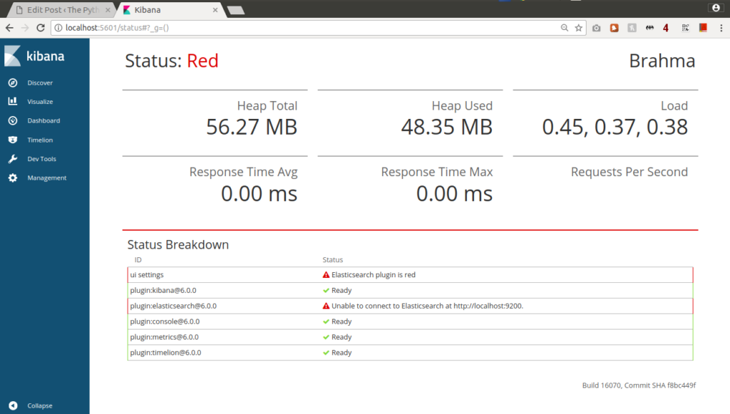 elastic search with kibana and django