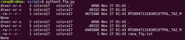 ftp file upload python 2